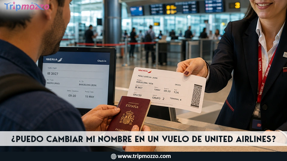 ¿Puedo cambiar mi nombre en un vuelo de United Airlines? TripMozzo