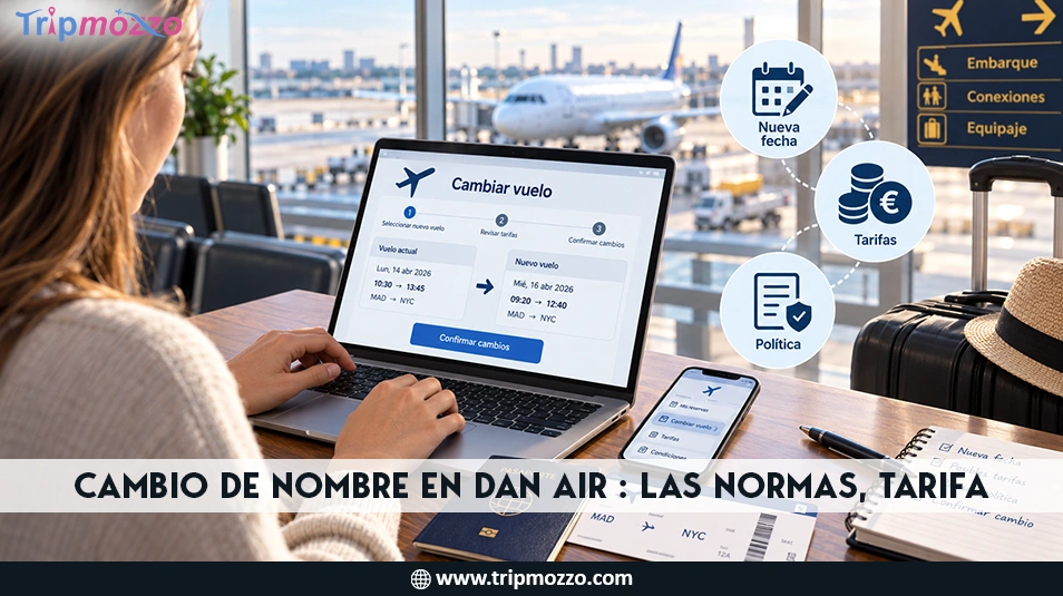 Cambio de nombre en Dan Air : las normas, tarifa TripMozzo