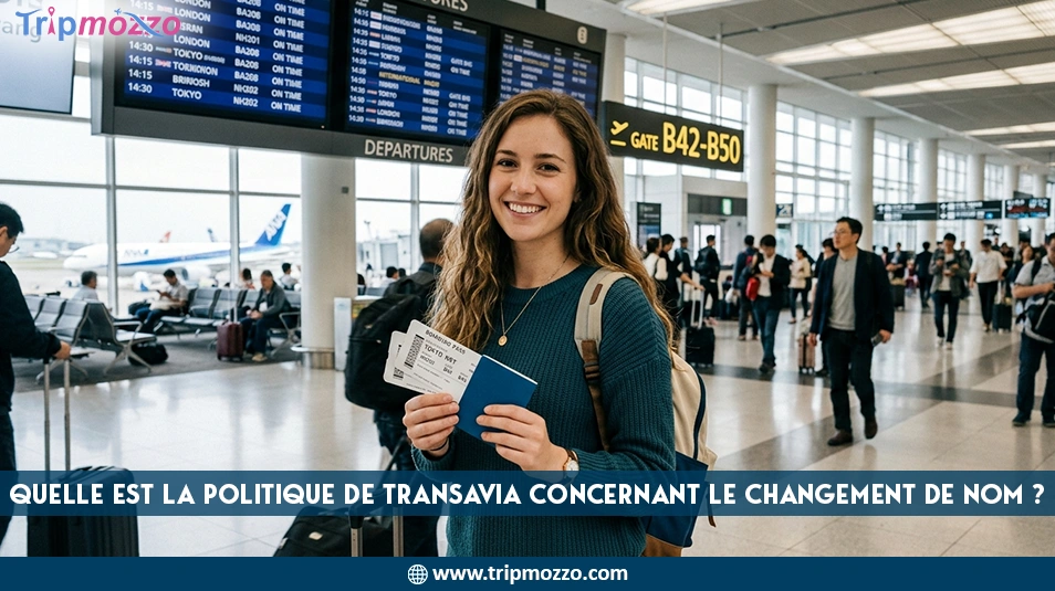 Quelle est la politique de Transavia concernant le changement de nom ? TripMozzo
