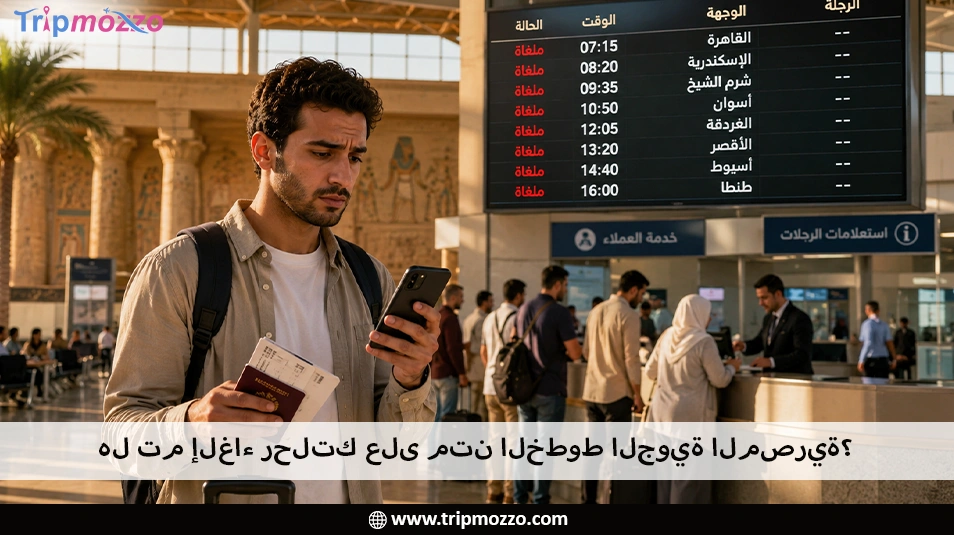 هل تم إلغاء رحلتك على متن الخطوط الجوية المصرية؟ TripMozzo