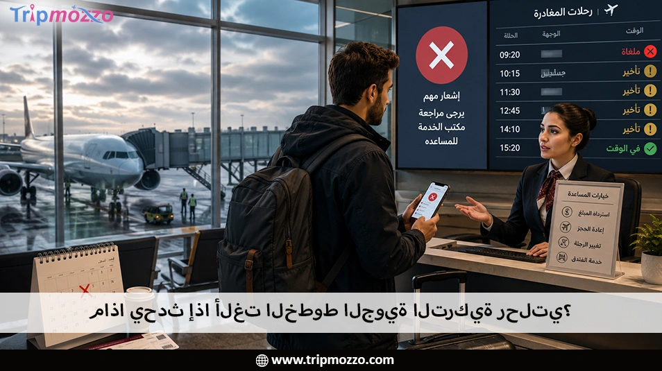 ماذا يحدث إذا ألغت الخطوط الجوية التركية رحلتي؟ TripMozzo