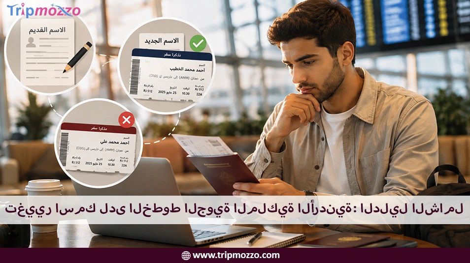 تغيير اسمك لدى الخطوط الجوية الملكية الأردنية: الدليل الشامل TripMozzo